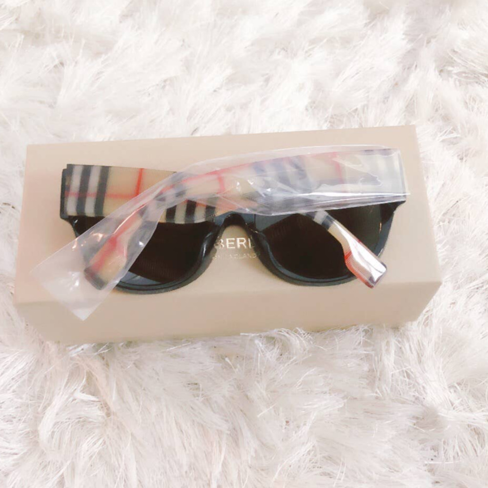 🖤 WMNS BURBERRY SUNGLASSES LUXURY BLACK LOGO 54MM